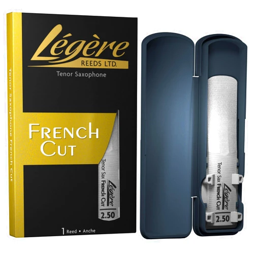 Legere Légère Reeds - Tenor Saxophone Reed, French Cut, Strength 2.50 (TSF2.50) - Premium Synthetic Woodwind Reed