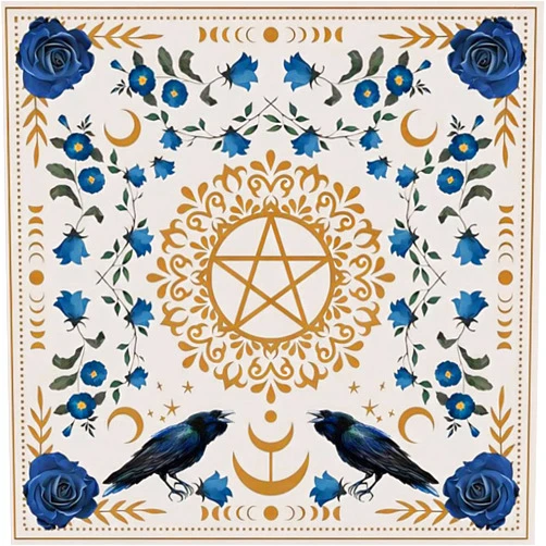 XIANGMUN Astrology Tarots Table Cloth Metaphysical Board Game Mat Pendulum Divinations Tablecloth Board Game Card Pad