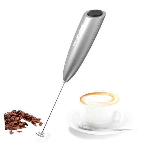 SIMPLETaste Milk Frother Handheld Battery Operated Electric Foam Maker, Drink Mixer with Stainless Steel Whisk for Cappuccino, Bulletproof Coffee, Latte