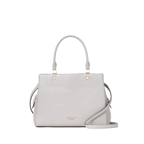 kate spade new york womens Leila Pebbled Leather Medium Triple Compartment Satchel