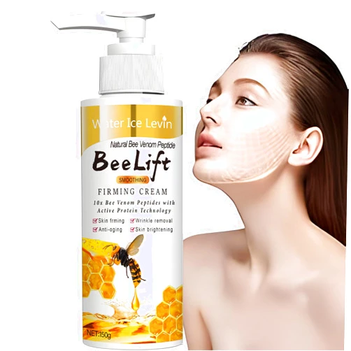Water Ice Levin BeeLift Wrinkle Firming Cream, 2025 New Professional Bee Venom Skin Firming Wrinkle Reducing Cream, Flysmus Skin Firming Rejuvenating Cream, Restore Skin Elasticity for All Skin Types 150G