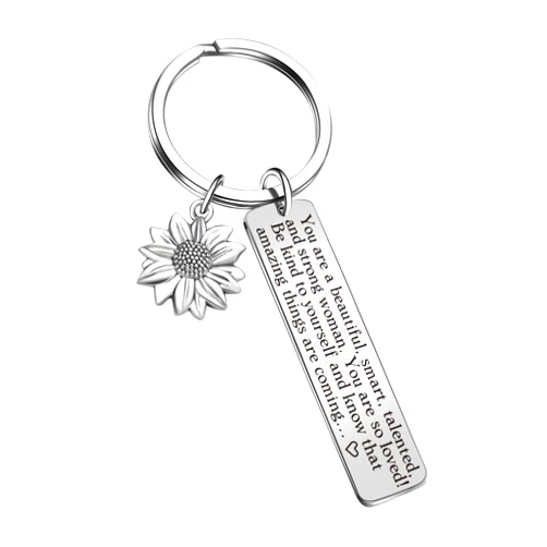 JIUSHUN Inspirational Keychain Wife Anniversary Keychain Wife Jewelry Encouragement Gift For Sister Gift