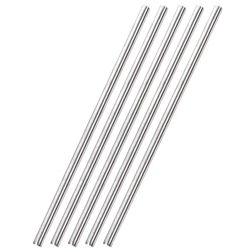 uxcell 6mm x 300mm 304 Stainless Steel Solid Round Rod for DIY Craft - 5pcs