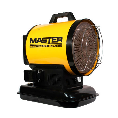 Master 80,000 BTU Kerosene/Diesel Radiant Heater, Portable Forced Air Heater for Indoor, Construction, Shop, Garage, Greenhouse