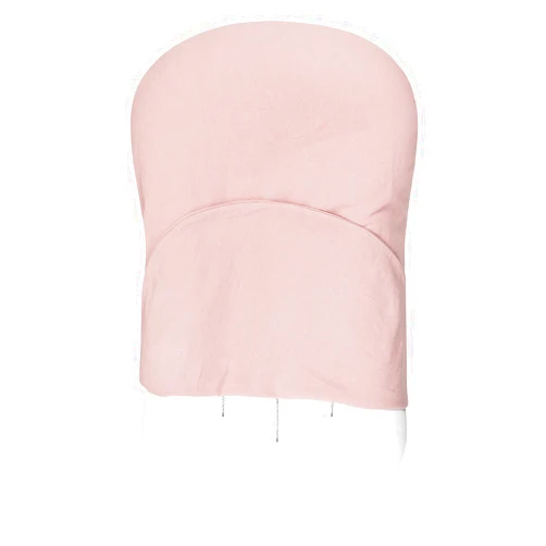 SWESEN Baby Lounger Cover, Ultra Breathable Newborn Lounger Cover, Cotton Linen Lounger Slipcover for Baby Girls and Boys, Covers Only, Pink