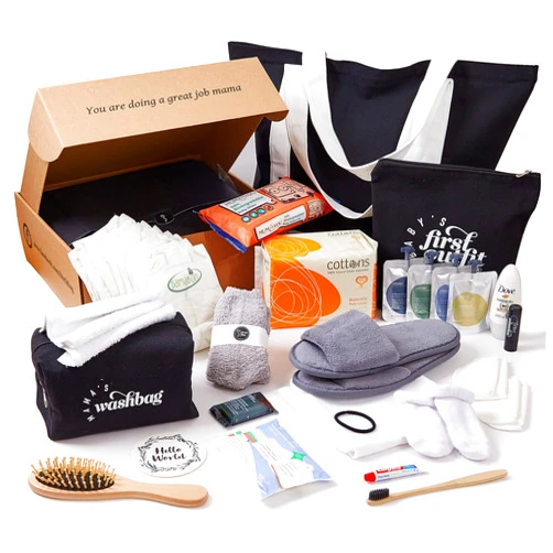BirthBag® - Pre Packed Maternity Labor and Delivery Hospital Birth Bag Gift Set for New Mom and Baby (Large Tote)