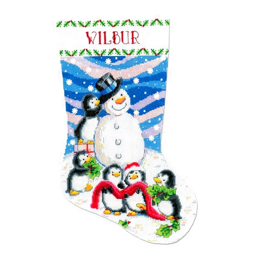 Design Works Crafts Dressing Frosty Counted Cross Stitch Stocking Kit, by The Yard
