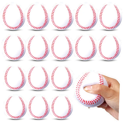 Wettarn 36 Pieces Foam Training Baseballs PU Softballs Practice Baseballs 2.7 Inches Teenager Balls Soft Balls for Kids Youth Boys Girls Sports Indoor Outdoor Supplies