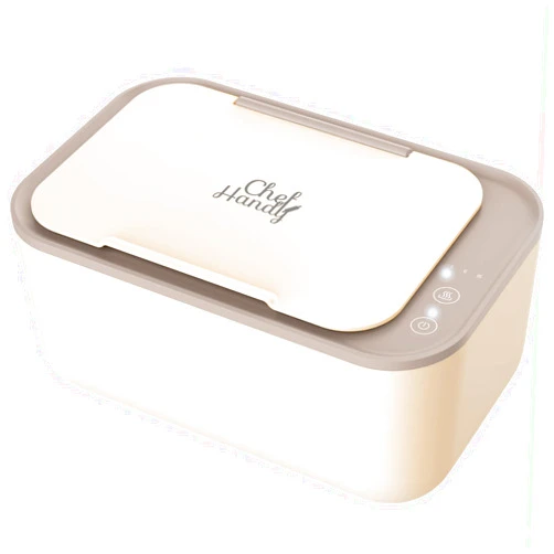 Chefhandy Baby Wipe Warmer, Wipe Warmer and Baby Wet Wipes Dispenser, 3 Mode Temp Control, Large Capacity, Evenly Overall Heating, Silence for Babies, Portable Diaper Wipe Warmer with Changing Light (Yellow)