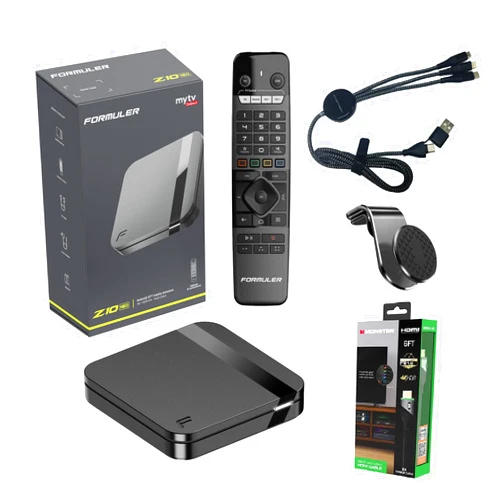 Formuler Z10 NEO Android 10 Single Band Wi-Fi 2GB Ram 4GB ROM 4K HDR10+ | Bonus Phone Charger| Bonus Car Mount |Bonus HDMI Cable