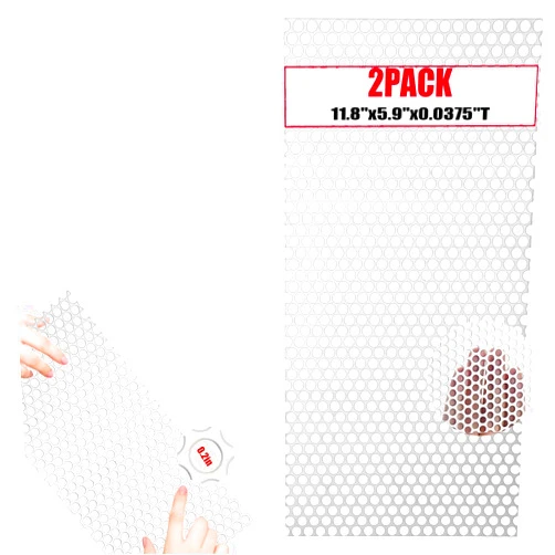 MTJSWXSY 2 Pcs Perforated Metal Sheets, 11.8