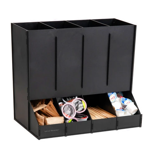 Mind Reader 4-Compartment Single Serve Coffee Pod Dispenser, 120 Pod Capacity, Breakroom, 14.5