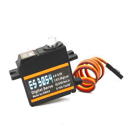 Tiny Hawk EMAX ES3054 17g 0.13sec 4.8V-6.0V 23T Counter Clockwise/Pluse Traveling Metal Gear Digital Servo for RC Airplane (1pcs)