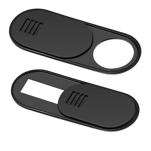 Vliigts Cabin Camera Cover Slide for Tesla Model 3 Y X S Ultra-Thin Laptop Webcam Privacy Protector (Black - 2 Pack)