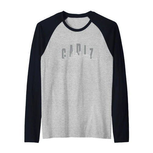 Cadiz Spanish Pride and Travel Apparel Cádiz Skyline - Minimalist Cityscape Design for Cádiz Raglan Baseball Tee