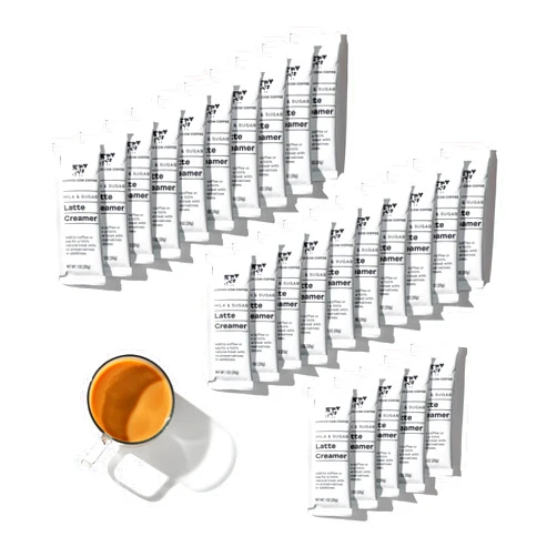 Copper Cow Coffee California Sweetened Condensed Milk Creamers – Single-Serve and All-Natural Pre-Filled Packets – (25 Pack)
