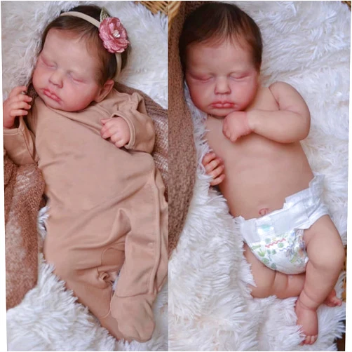 Zero Pam Reborn Baby Dolls Silicone Full Body Girl 20 Inch Waterproof Anatomically Correct Baby Doll That Look Real Silicone Reborn Babies Realistic Baby Doll for Girls Birthday