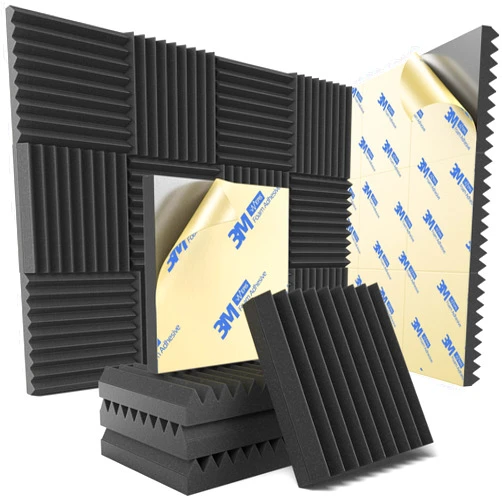 NEPIS 12 Pack Sound Proof Foam Panels for Wall with Self Adhesive, 2