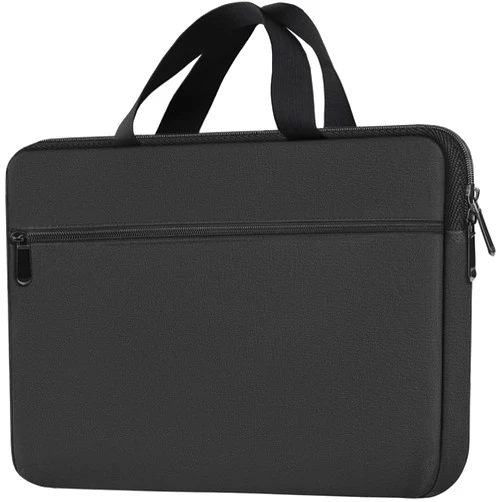 JOCYRN Laptop Bag 15.6 Inch, Durable Briefcase Handbag Protective Computer Case with Front Pocket, Water Resistant Carrying Laptop Sleeve Compatible with HP, Dell, Lenovo, Asus, Black
