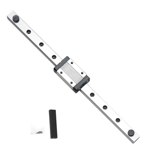 HOCPKOT 250mm MGN12 Linear Rail Guide with MGN12H Stainless Steel Black Carriage Block for DIY 3D Printer and Machines(Type H,250 mm)