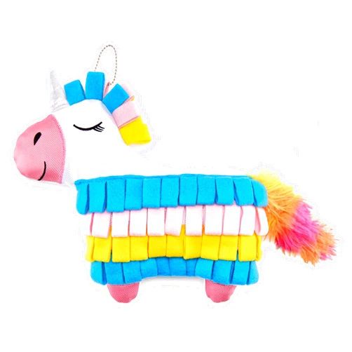 INJOYA INSPIRING JOY IN ANIMALS Injoya Fiesta Piñata Snuffle Toy for Dogs, Interactive Dog Treat Puzzle, Various Snuffle Patterns & Play Levels, Machine Washable Dog Enrichment Toy, Made of Recycled Materials, All Dog Sizes