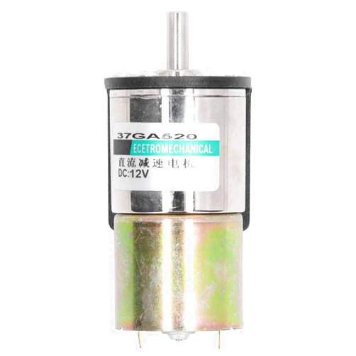 Hilitand DC Gear Motor, DC 12V Gear Motor 10W Micro Reducer Brushed Self Locking Aluminum Alloy Industrial Electric Motor (0-600 RPM)
