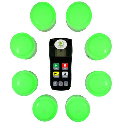 Trebisky Wireless Buzzer System for Game Show 8 Players Jeopardy Quiz Bowl Answer Buzzer w/ Light, Sound for Classroom Educational Learning Family Feud Adult Trivia Game Night Lockout,Back to School