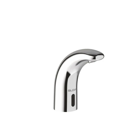 Sloan SF-2400 Sensor Activated Touch-Free Faucet, Commercial Grade with Mounting Hardware - 0.5 GPM Plug Adaptor Power Supply Deck-Mounted Mid Body with Below Deck Mixer, Polished Chrome, 3362133