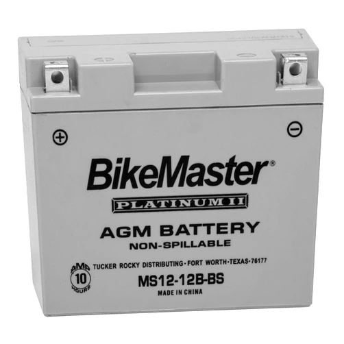 BikeMaster AGM Platinum II Battery MS12-12B-BS