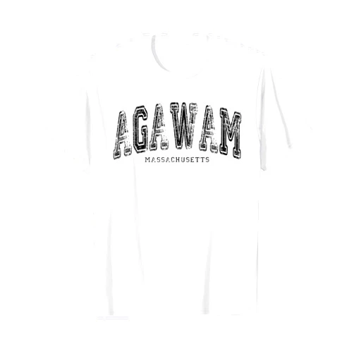 Threadrock Massachusetts Agawam Massachusetts Vintage Retro US City State Travel T-Shirt