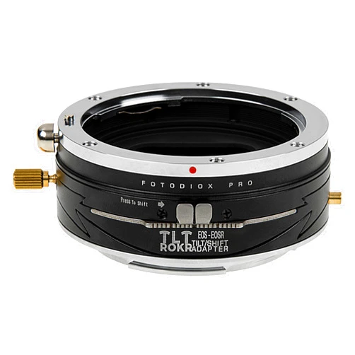 Fotodiox Pro TLT ROKR - Tilt/Shift Lens Mount Adapter Compatible with Canon EOS (EF) D/SLR Lenses to Canon RF Mount Mirrorless Camera Body