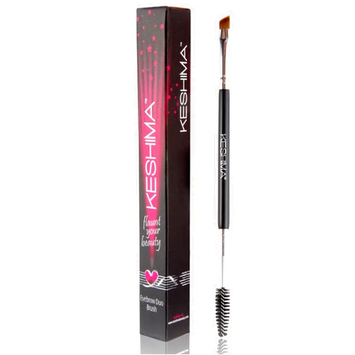 KESHIMA Eyebrow Brush Duo by Keshima - Premium Quality Angled Eye Brow Brush and Eyebrow Spoolie