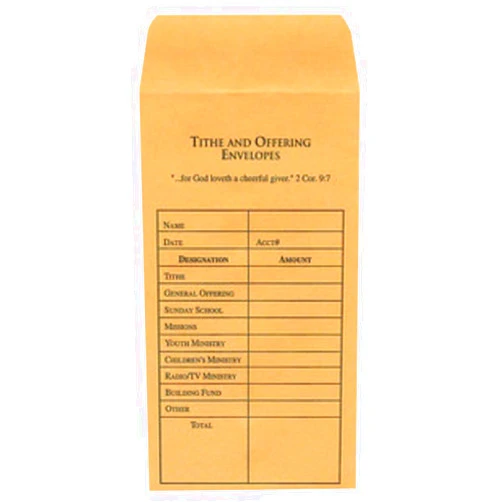 Broadman Church Supplies Tithe and Offering Envelope, 100 Count