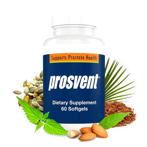 Prosvent Advanced Men's Prostate Support Natural Supplement with Saw Palmetto, Vitamin D, and Zinc to Ease Urinary Frequency & Urgency (60 Count)