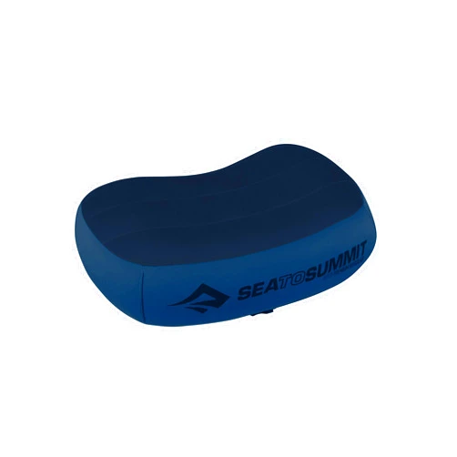 Sea to Summit Aeros Premium Inflatable Travel Pillow, Regular (13.4 x 9.4), Navy Blue