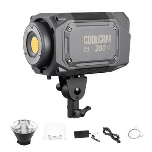LS LED Video Light,LS Coolcam 200X 220W COB Light,Bi-Color 2700-6500K,CRI ≥ 95,TLCI ≥ 95,Bluetooth App Control,11 Lighting Effects