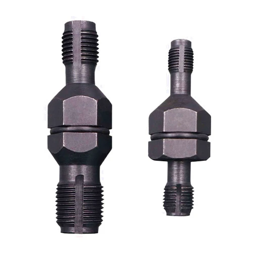 KITUREK 2PCS Spark Plug Thread Chaser Tool, Spark Plug Tapper, High Carbon Steel Insert Tap Repair Set, Double-Ended Spark Plug Chaser Tool with M10 x 1.0/M12 x 1.25 M14 x 1.5/M18 x 1.5 (Type A+B)