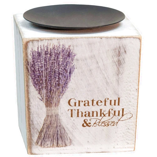 CWI Gifts Kruenpeeper Creek CWI Gifts Grateful Votive Block, Multi