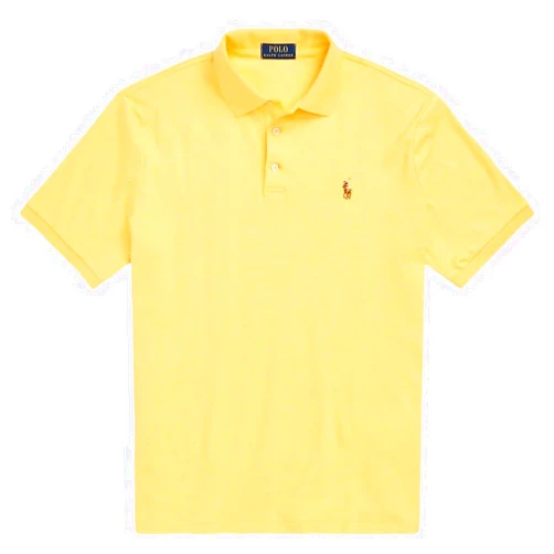 Polo Ralph Lauren Mens Medium Fit Interlock Pony Shirt YellowHtrSigPny, L