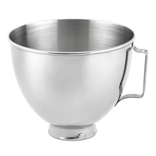 KitchenAid Stainless Steel Bowl , 4.5-Quart, Silver, Polished