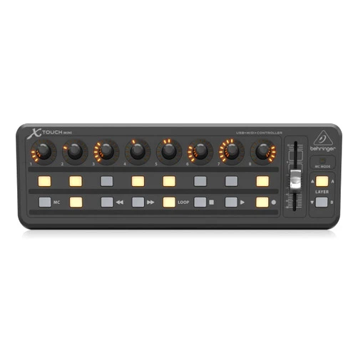 Behringer X-Touch Mini Universal USB Controller, Mackie Control Mode, 60mm Master Fader