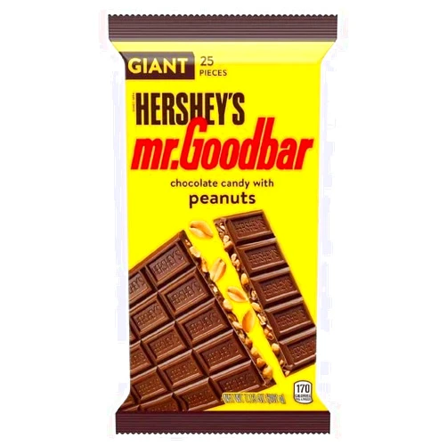 VEMAX Hersheys Giant Mr Goodbar, Bar 7.13 oz, 25 Pieces each (Pack 2)
