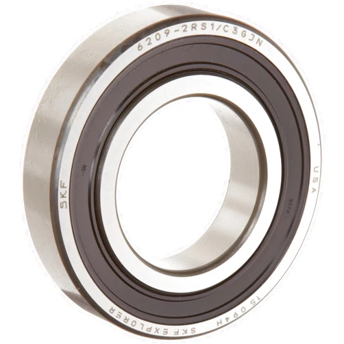 SKF 6206 2RSJEM Light Series Deep Groove Ball Bearing, Deep Groove Design, ABEC 1 Precision, Double Sealed, Contact, Steel Cage, C3 Clearance, 30mm Bore, 62mm OD, 16mm Width, 2520.0 pounds Static Load Capacity, 4380.00 pounds Dynamic Load Capacity