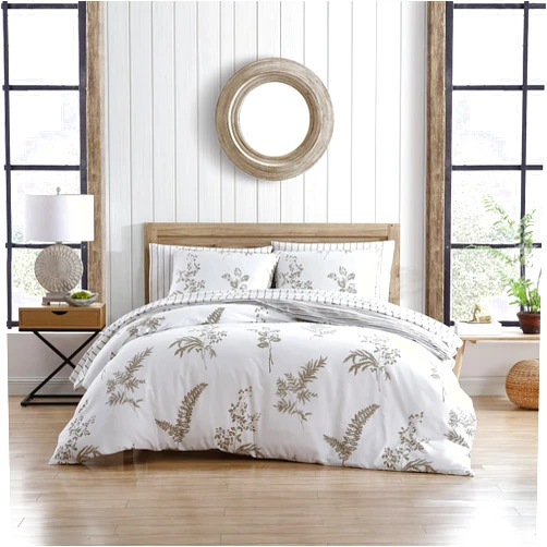 Stone Cottage - King Duvet Cover Set, Cotton Sateen Bedding with Matching Shams, Elegant Home Decor (Willow Tan/Beige, King)