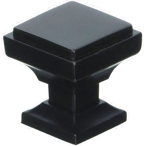 Southern Hills Square Black Cabinet Knobs - Pack of 5 - Black Kitchen Cabinet Knobs Drawer Handles - Cabinet Door Knobs - Dresser Knobs - Cabinets Knobs - Drawer Knobs - SHKM002-BLK-5