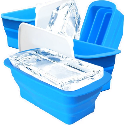UTOBSPORT Extra Large Ice Cube Molds for Ice Plunge Tub 4 Pack 32LB, Silicone Ice Block Molds for Ice Bath, Giant Ice Cube Molds for Home Ice Baths,Cold Plunge Accessories