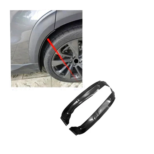 NRHYMBES Compatible for Ford Compatible for Edge Endura CD539 MK2 2015~2022 2021 Car Mud Flap Special Rear Door Rear Wheel Modification Mudguard(Bright Black)