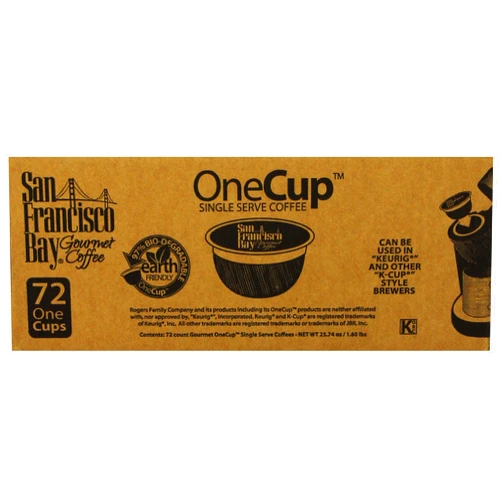 San Francisco Bay OneCup, French Roast, 72 Single Serve Coffees