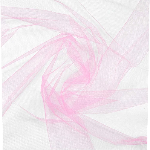 Expo International Decorative Matte Tulle Fabric Bolt of 54 inch X 40 Yards | Pink