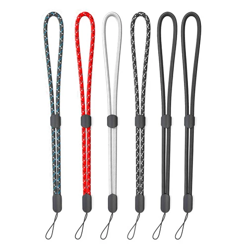 Avorast Hand Wrist Strap Lanyard, 6 Pack Adjustable Colorful Nylon Hand Wrist Straps for GoPro, Camera, Keys, Keychain, Phone, USB Flash Drive, Wallet, ID Name Tag Badge (Mixed Vibrant)
